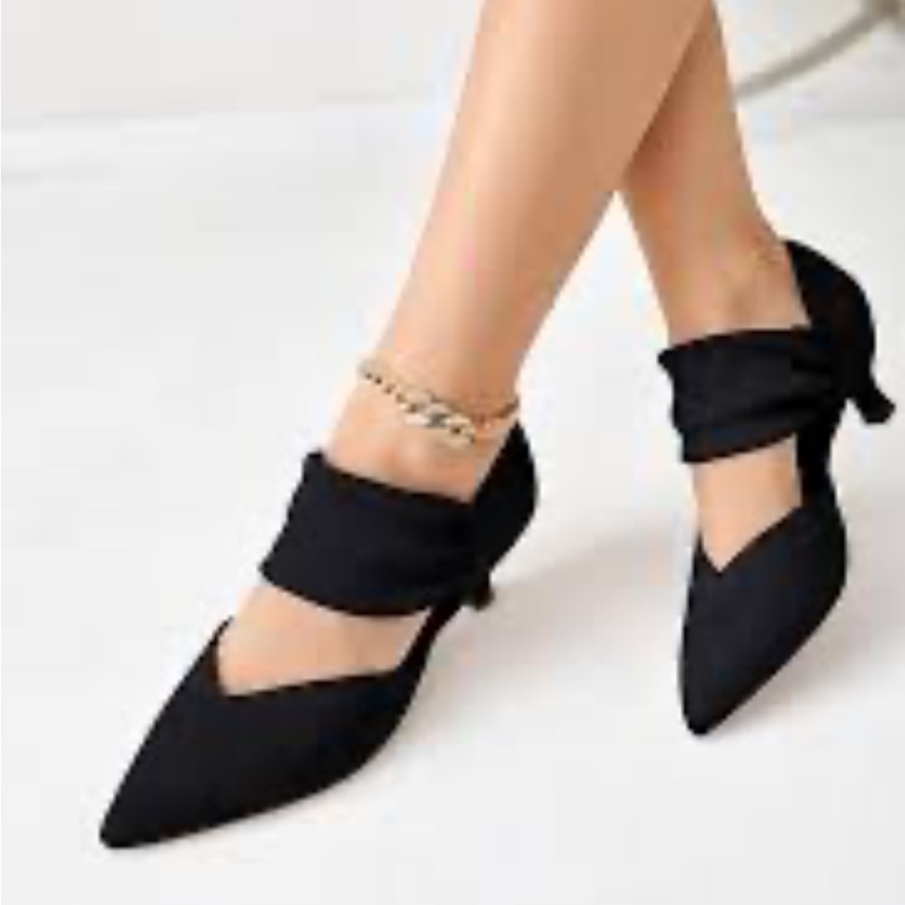 🆕Low Kitten Heel Dress Party Pumps - Picture 6 of 8